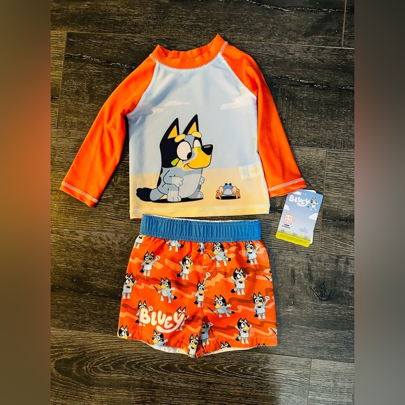 Bluey Toddler Boy Rashguard Set - Picture 1 of 5